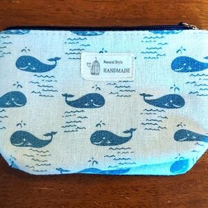 Whale cosmetic bag